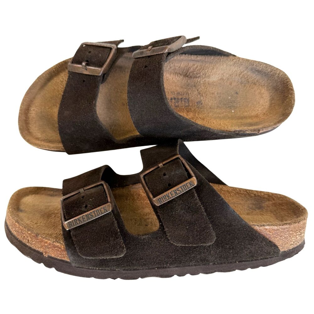 Birkenstock Arizona mocha Brown suede Sandal Women's Size 38 EU / 7-7.5 US